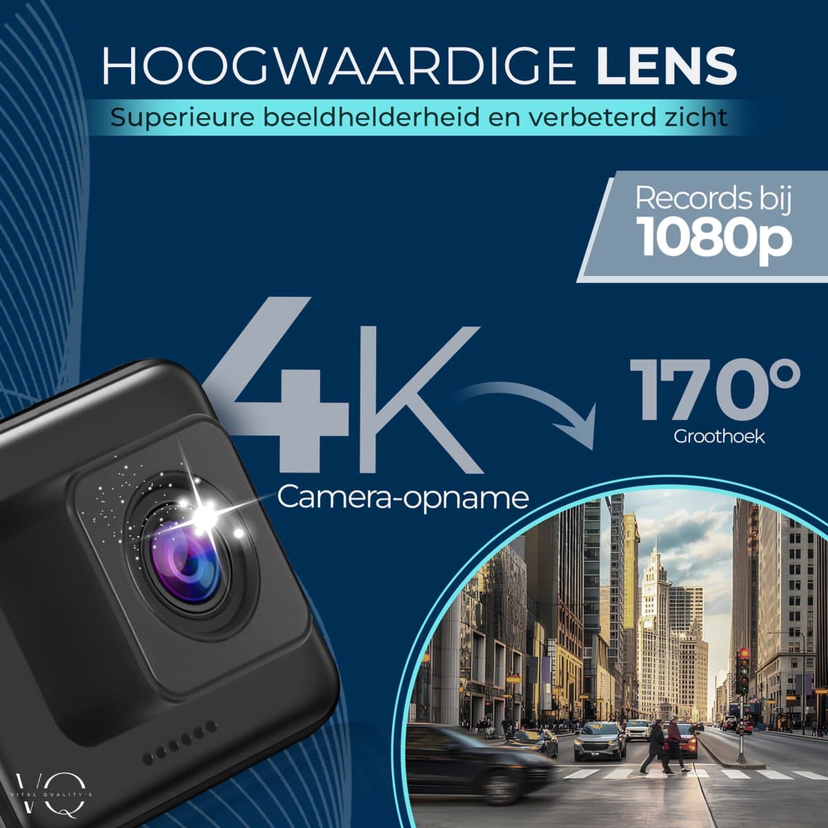 Dual Dashcam Voor Auto - Camera Voor en Achter 1080p Full HD - Parkeerbewaking - G-Sensor- Nachtvisie - Nederlandse Handleiding thumbnail 4