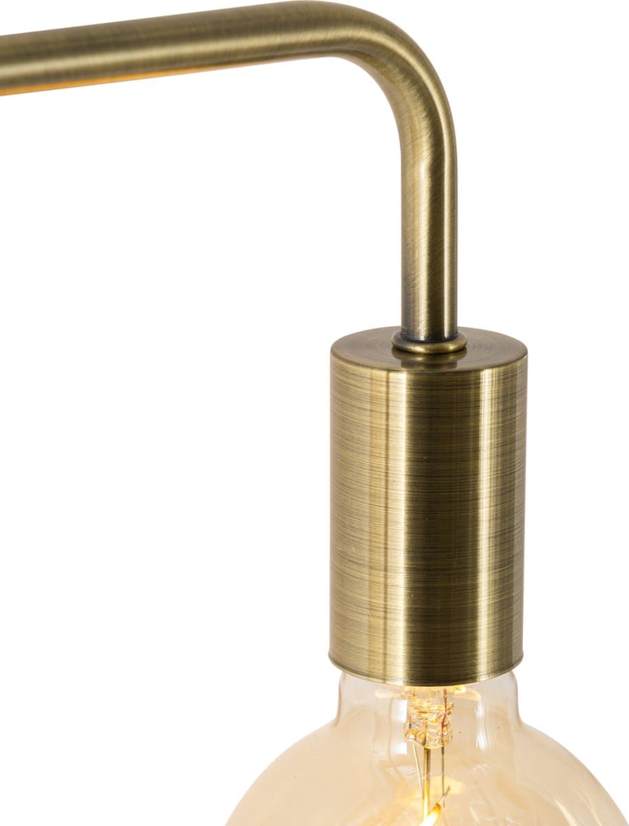 QAZQA facil - Moderne Vloerlamp | Staande Lamp - 1 lichts - H 145 cm - Brons - Woonkamer | Slaapkamer | Keuken thumbnail 7