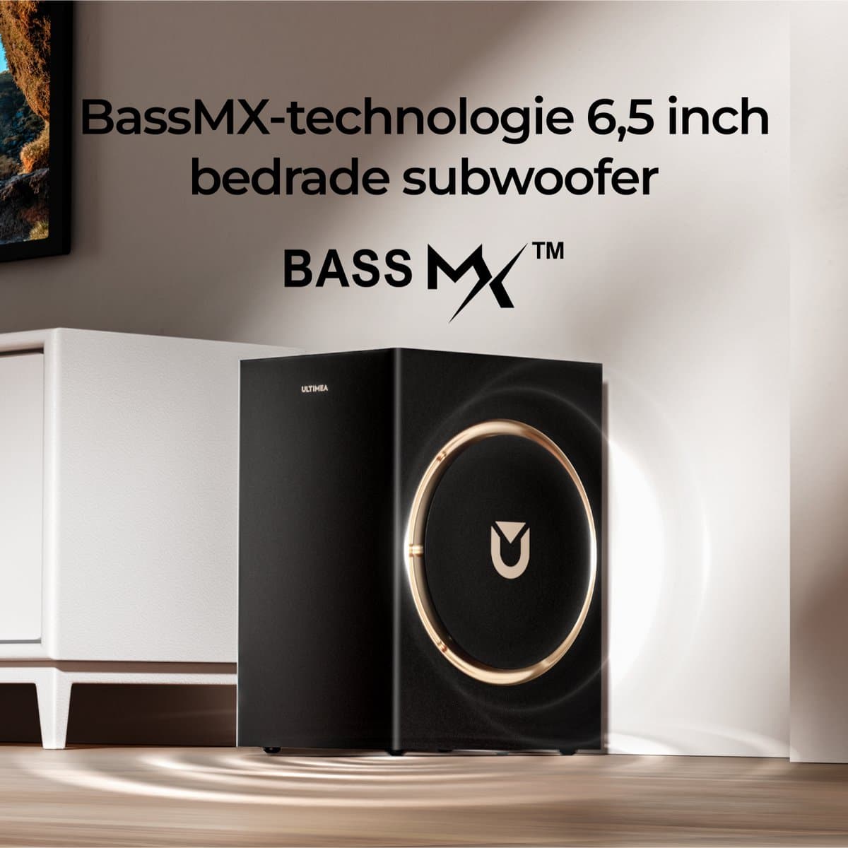 ULTIMEA Skywave Serie - 3.1.2 Systeem met Dolby Atmos en 6,5" Subwoofer, App Bediening, Soundbar Zwart thumbnail 7