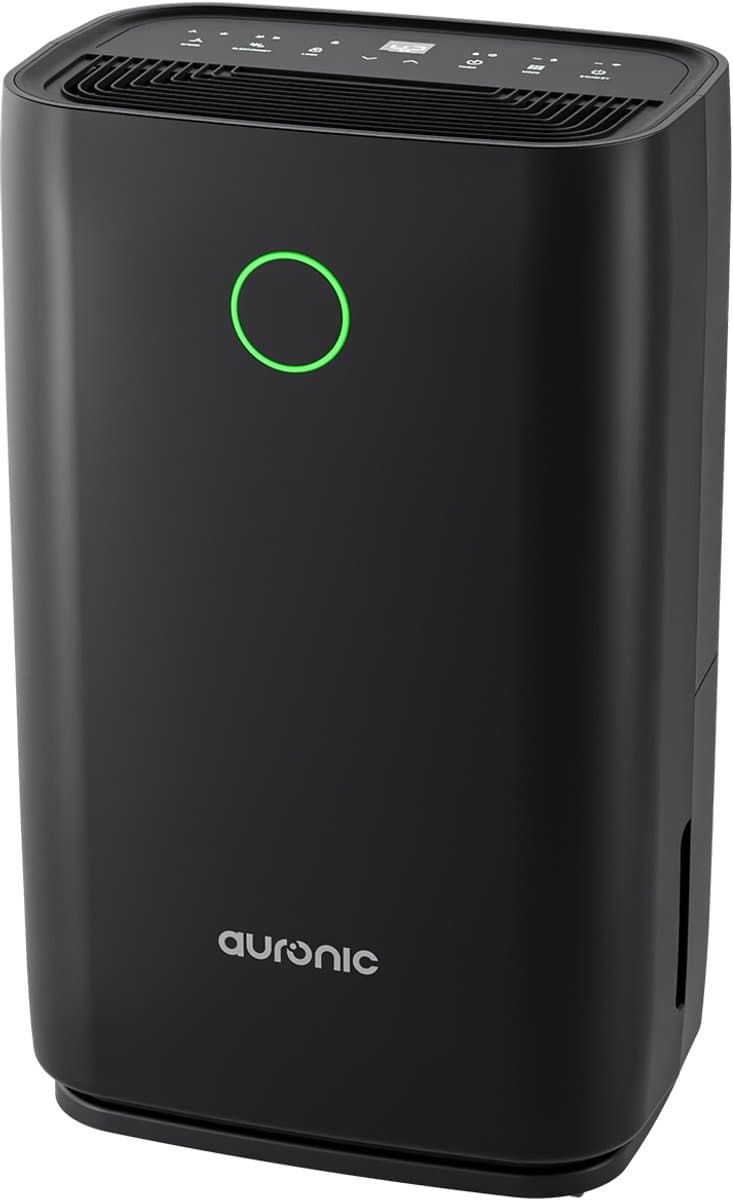 Auronic Luchtontvochtiger - Compact Series - 20L per dag - 4L Waterreservoir - Was-droog functie - Slaapkamer, Badkamer en Woonkamer - Vochtopnemer voor in Huis - Dehumidifier - Zwart