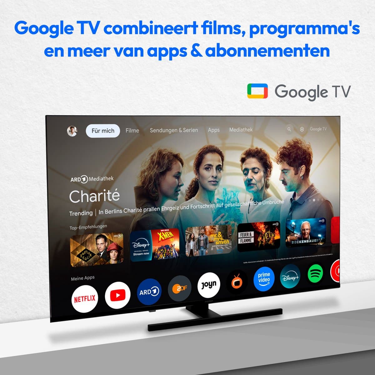 MEDION 108 cm (43") QLED TV (Google TV, 4K, Dolby Vision HDR, Netflix, Prime Video, Disney+, Dolby Atmos, DTS X, Smart TV, PVR, Bluetooth, MD 843700) thumbnail 4
