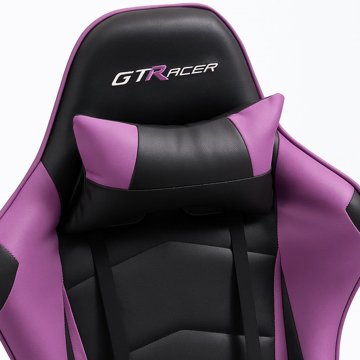 GTRacer Pro gamestoel Zwart/paars – 150 kg, 180° thumbnail 4