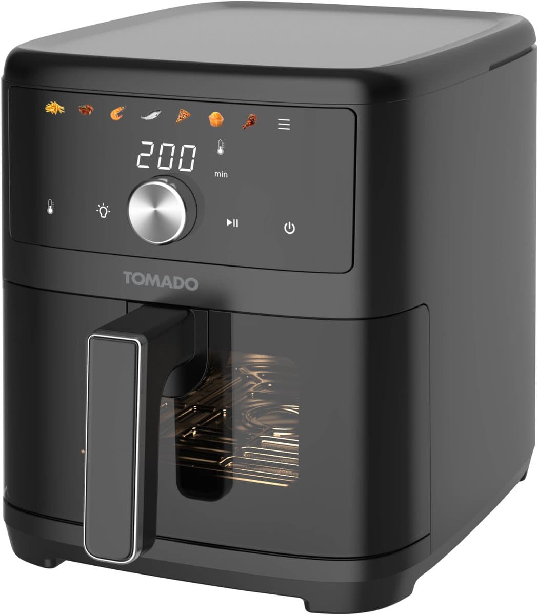 Tomado TAF6002B - Airfryer XXL - Heteluchtfriteuse - 6 liter - Kijkvenster - 7 automatische programma's - Zwart thumbnail 7