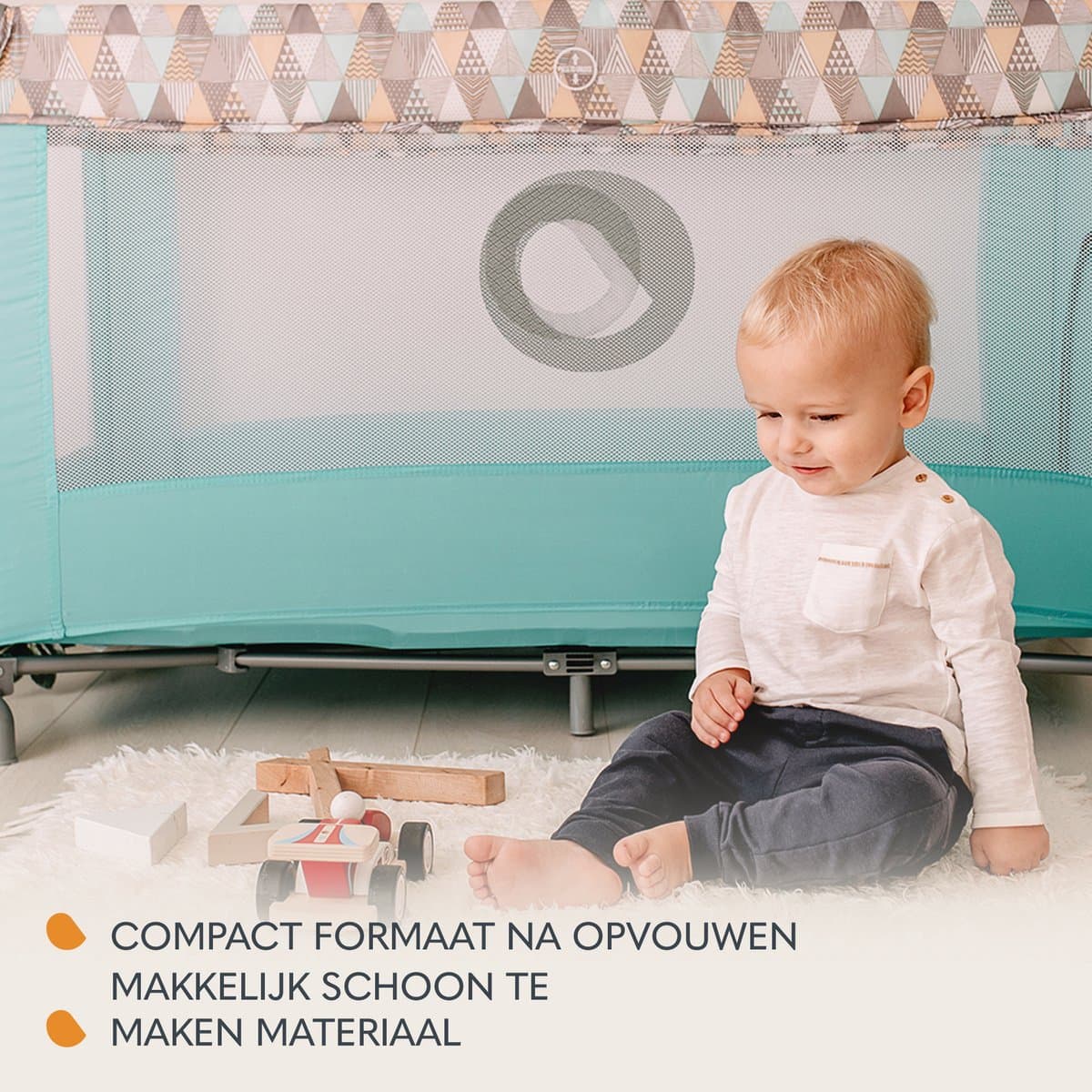 Campingbedje 3 in 1 - Baby Bed / Inklapbare Box / Reisbedje - 60x120 cm - 0-36 maanden / tot 15 kg - MET comfort MATRAS - Zij-ingang met rits - Wielen - Transporttas - Lionelo Stefi Babybed Babybox Ledikant thumbnail 7