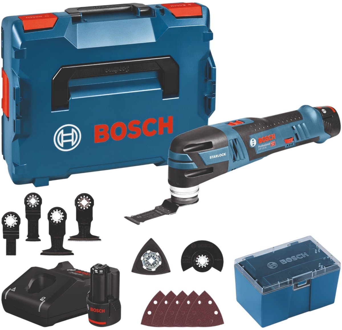 Bosch Professional GOP 12V-28 Accu multitool + accessoires 12V 3.0Ah in L-Boxx - 06018B5006 thumbnail 2
