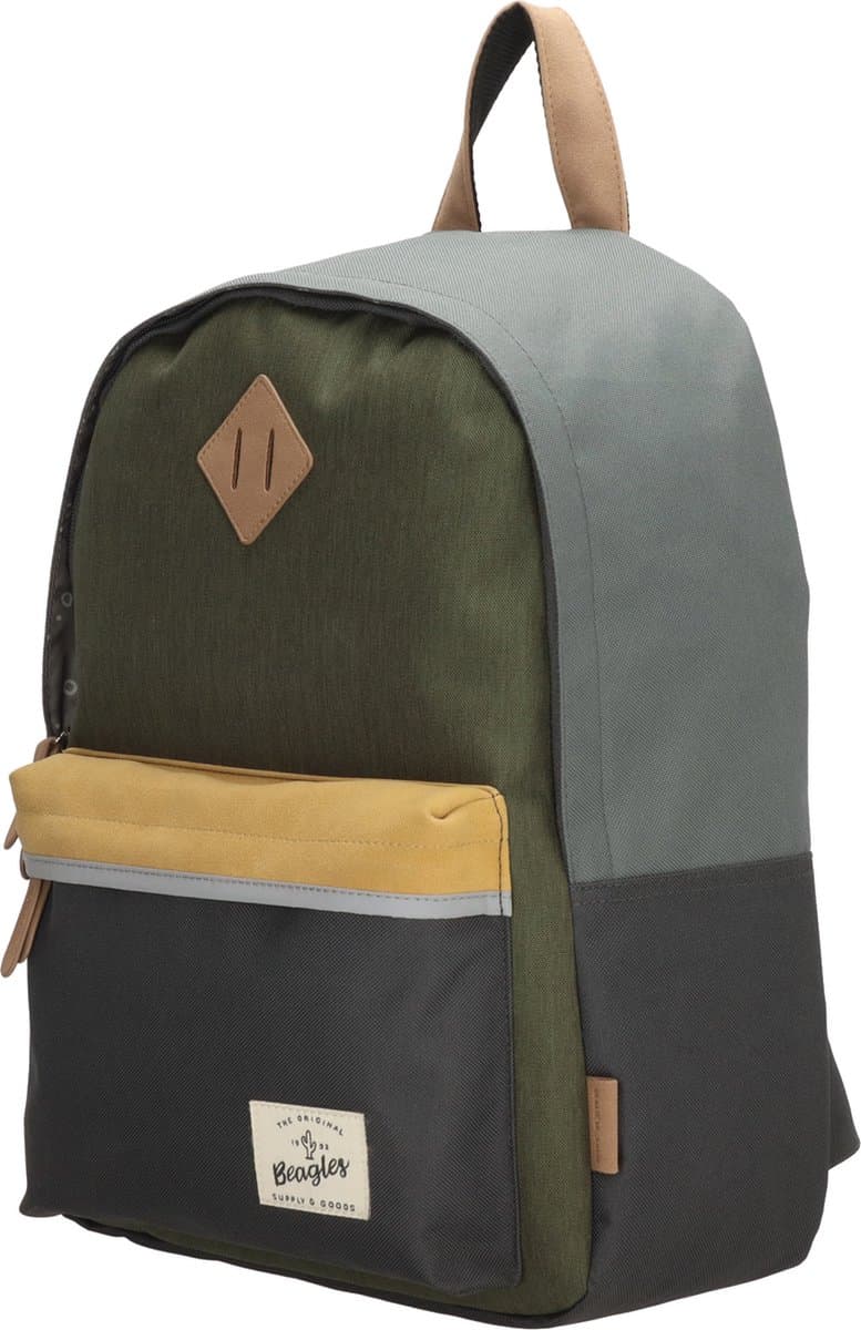 Beagles Originals Mulit Color Rugzak - School Tas - Rugtas - Kinderrugzak - 6-10 Jaar - Tablet Vak - Chromebook Vak - Grijs