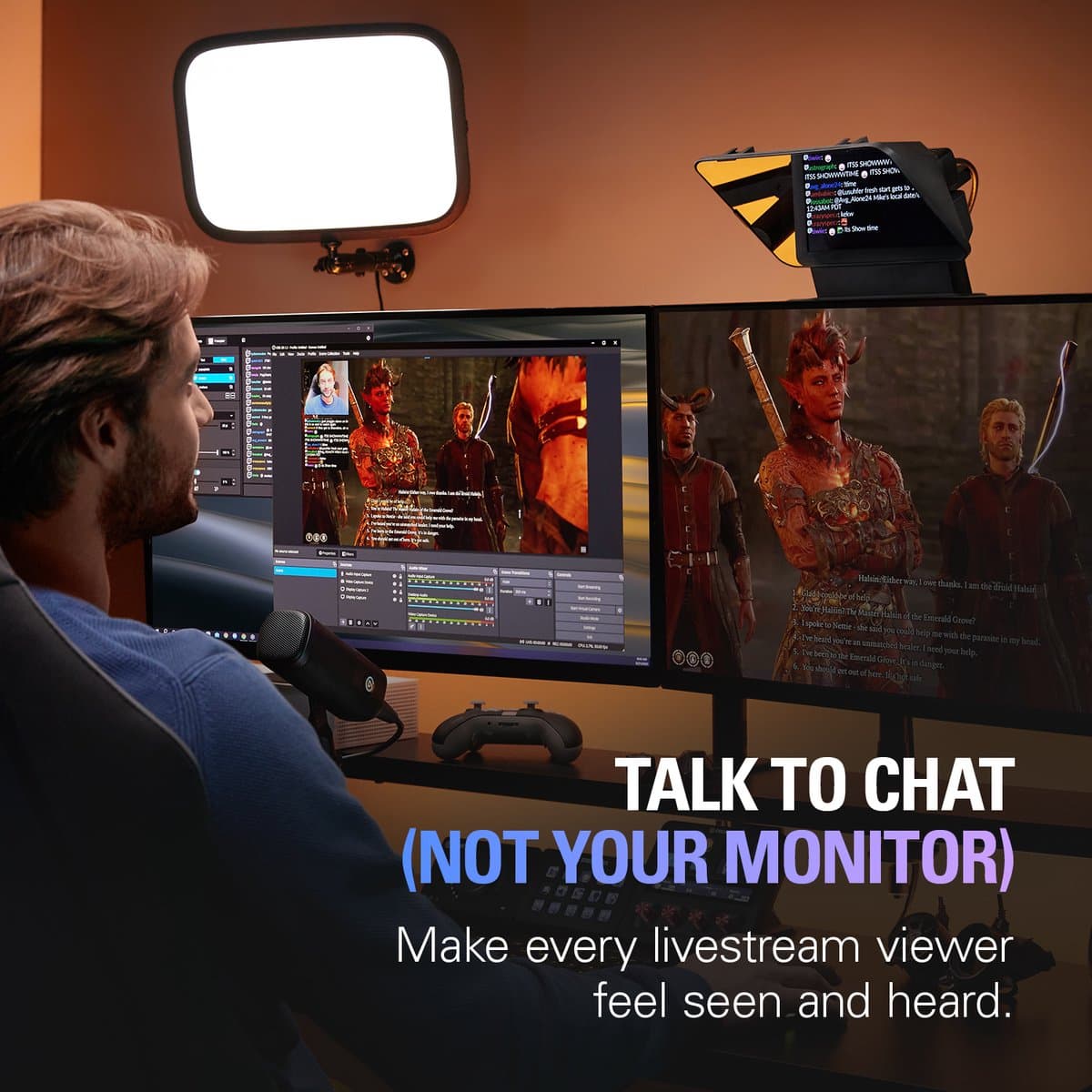 Elgato Prompter - Teleprompter - Streaming Hardware – Zwart thumbnail 4