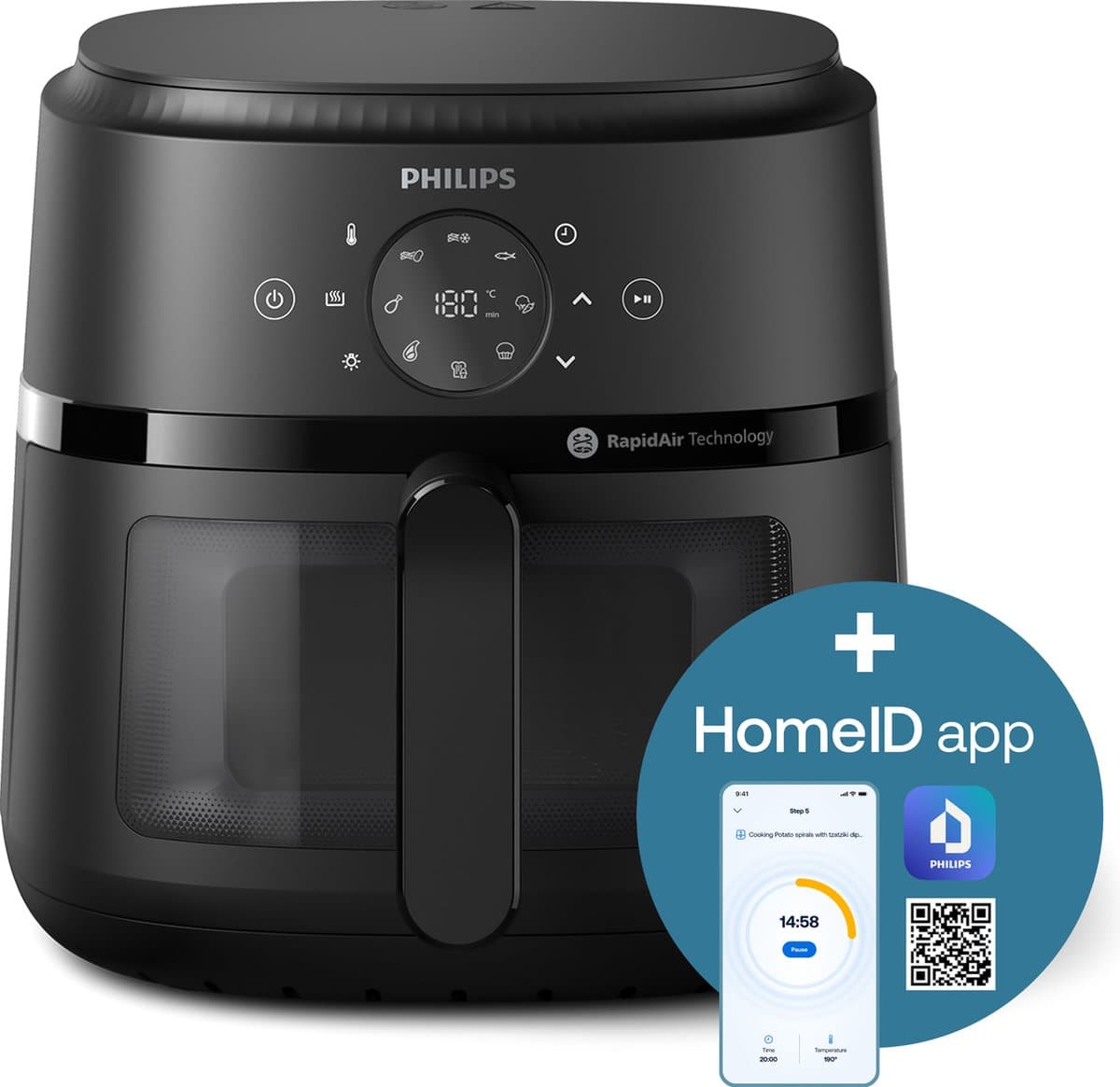 Philips NA230/00 airfryer 6,2 liter met kijkvenster thumbnail 2