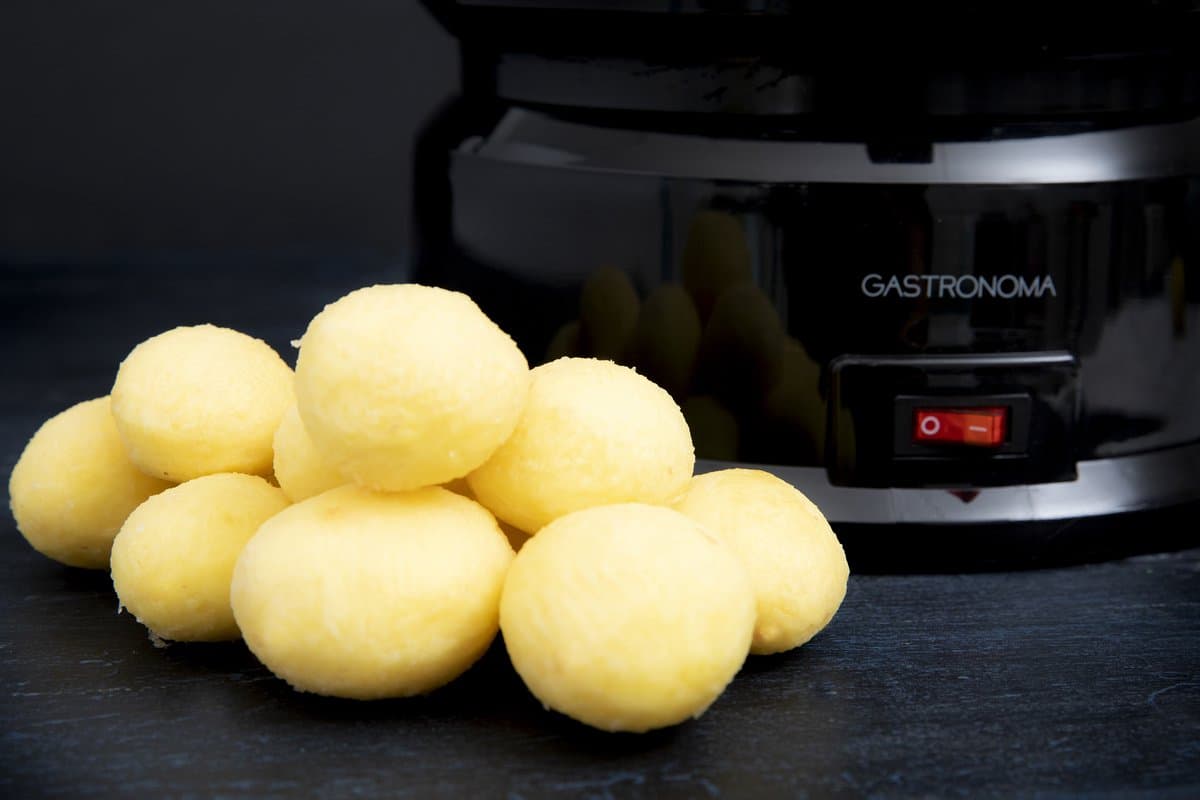 Gastronoma Elektrische Aardappelschiller - 85W - Aardappelschrapmachine met slacentrifuge - 18220001 - Zwart thumbnail 4
