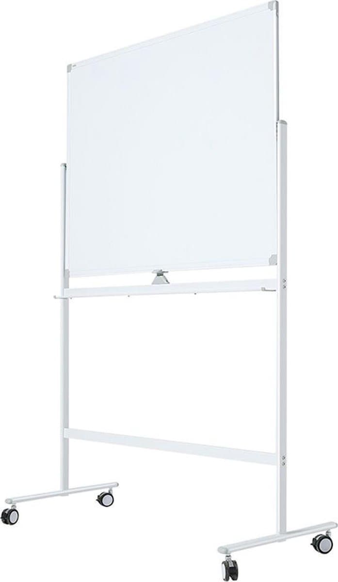 IVOL Verrijdbaar whiteboard - Dubbelzijdig en magnetisch - 90x120 cm - Wit thumbnail 2