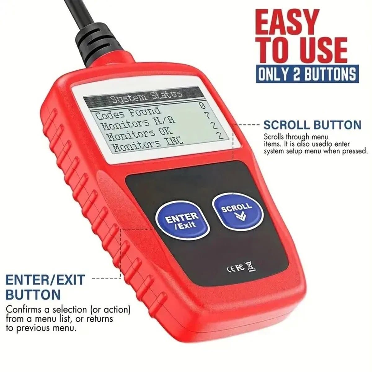 Han-Bar® - OBD2 Scanner - Auto Uitlezer - Diagnose Apparatuur - storing verwijderen thumbnail 4