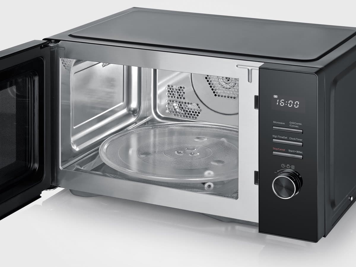 Severin MW 7798 Combimagnetron - Heteluchtoven - Grill - 29 liter - 900 Watt - 11 Kookprogramma's - Zwart thumbnail 4