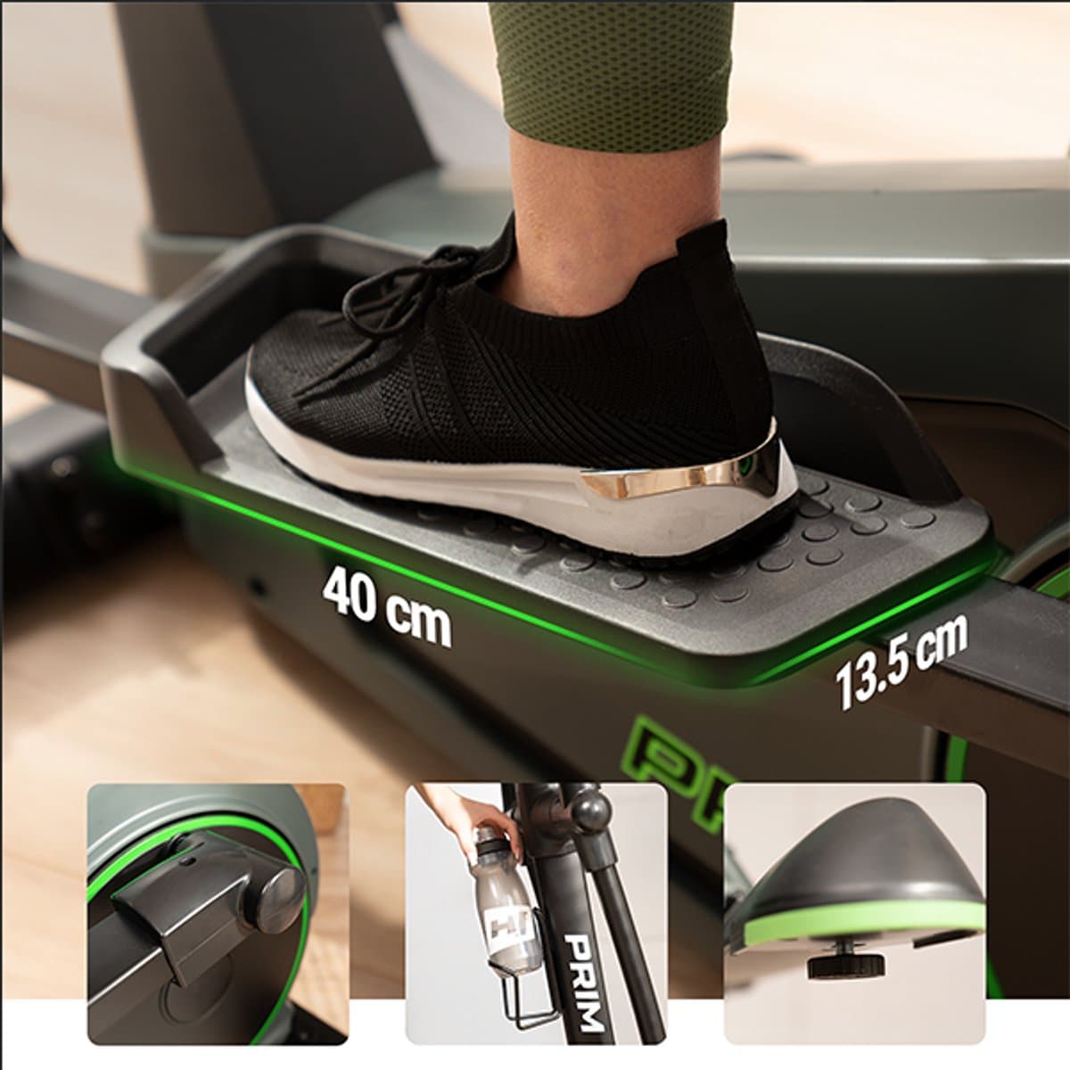 Hop-Sport HS-120C Prim – Crosstrainer – 14 kg Vliegwiel – 32 Weerstandsniveaus – App-Compatibel thumbnail 3