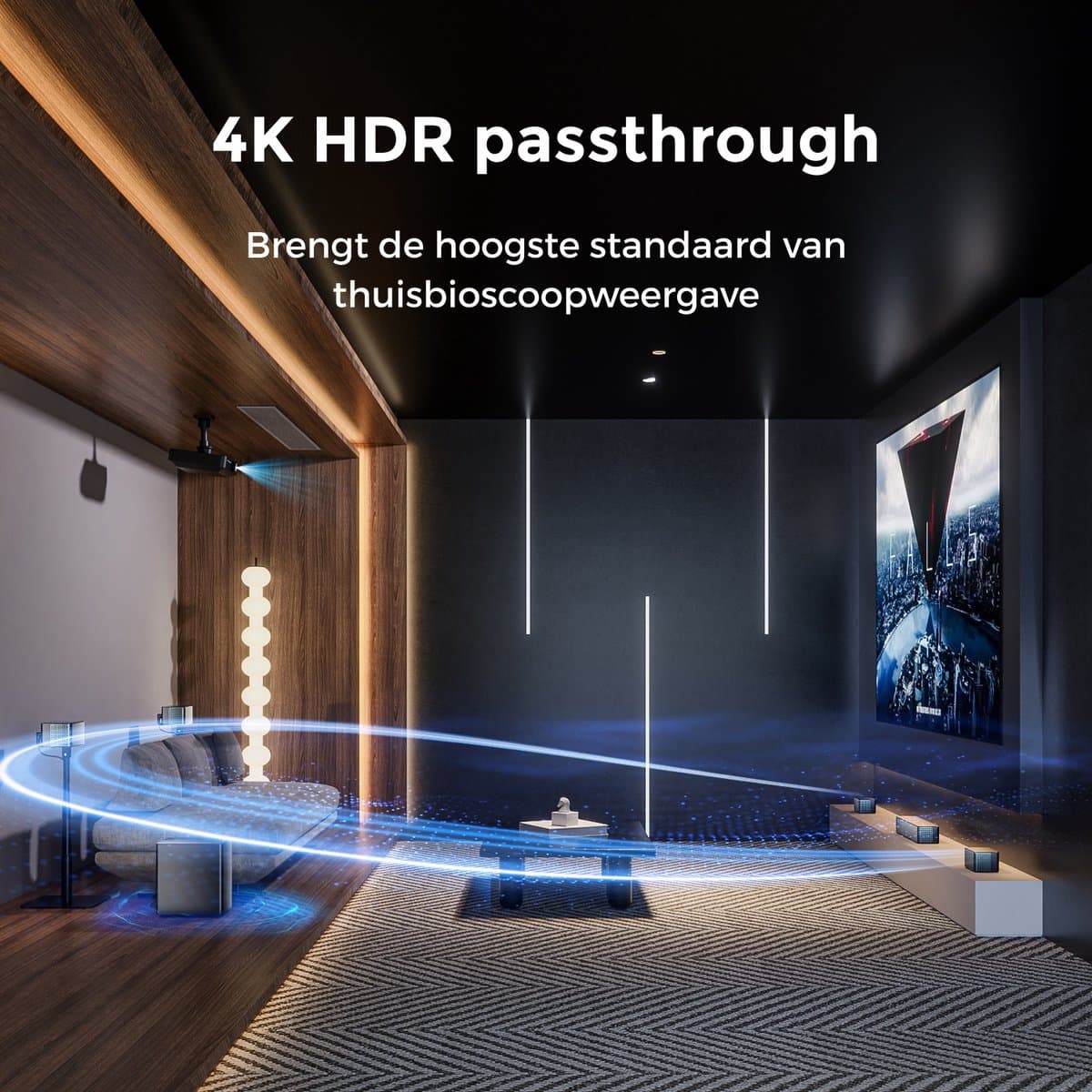 ULTIMEA - 7.1 Soundbar met Dolby Atmos - Surround Sound System voor TV met draadloze subwoofer - Poseidon D80 Boom thumbnail 3