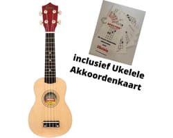 Encore Ukulele Soprano met Akkoordenkaart