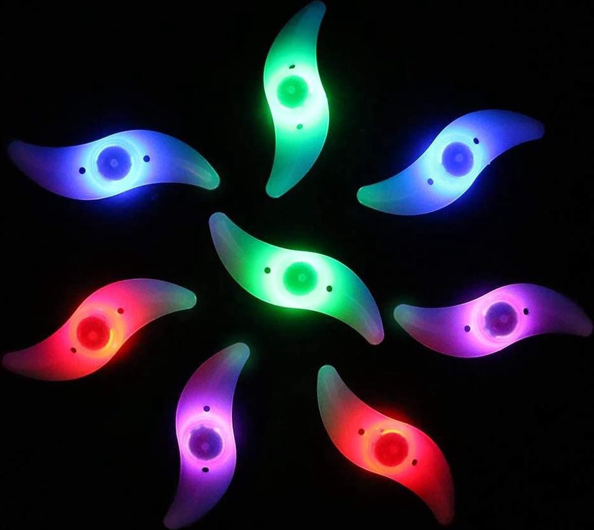 Spaakverlichting Kinderfiets - Fietswielverlichting - LED - Multicolor - Set van 2 thumbnail 3