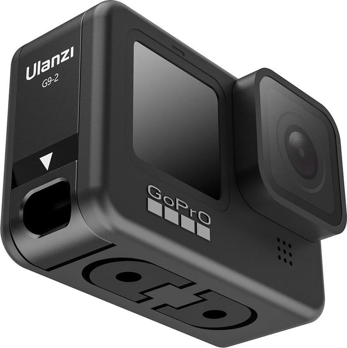 Ulanzi G9-2 batterijklep - oplaadaansluiting voor GoPro Hero 9,10,11,12 en 13 - Zwart thumbnail 3