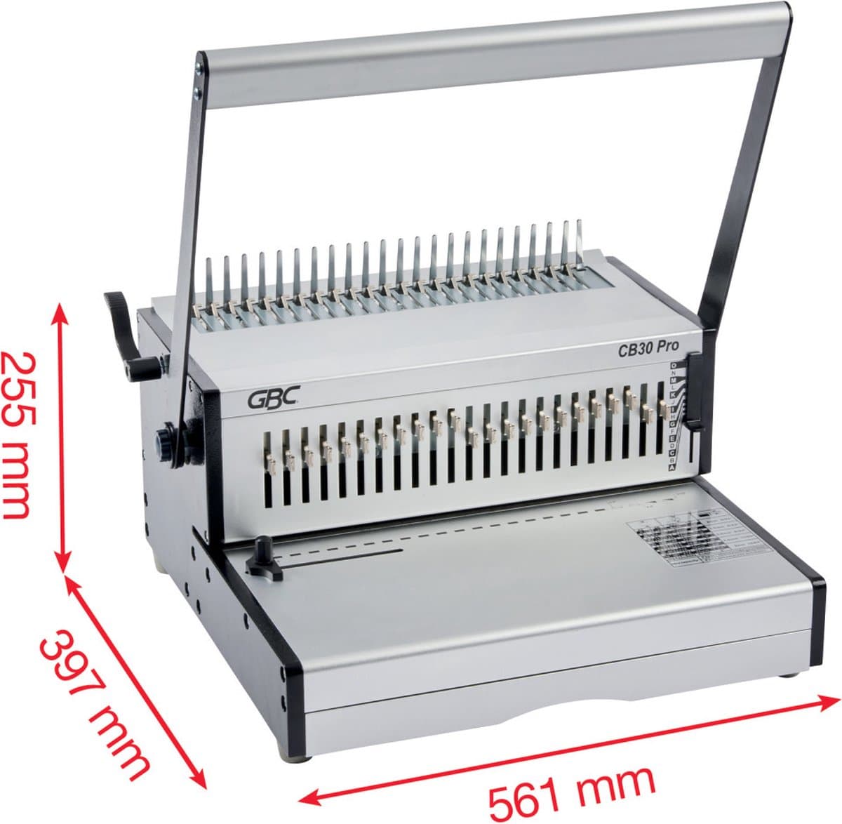 GBC CB30 Pro Handmatige Pons- en Bindmachine voor zwaar gebruik - Capaciteit 500 A4 vellen thumbnail 6