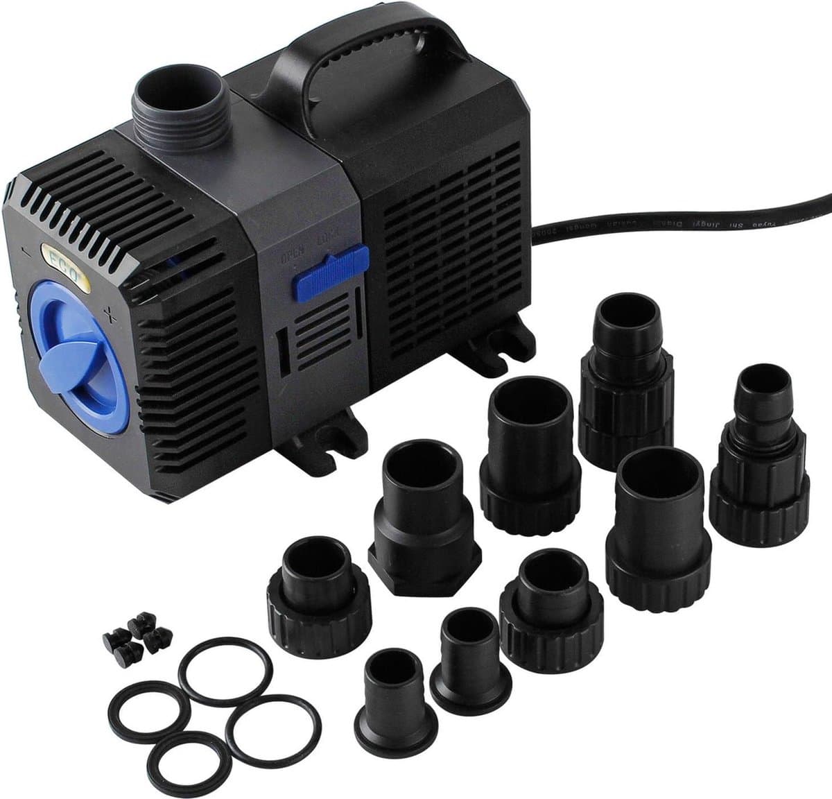 4500L-H SuperECO Aquariumpomp Beekloopppomp 30W Vijverpomp voor Tuin Zwembad Vijver - Filterpomp Waterpomp Opvoerhoogte 4m - Krachtige Watercirculatie thumbnail 6
