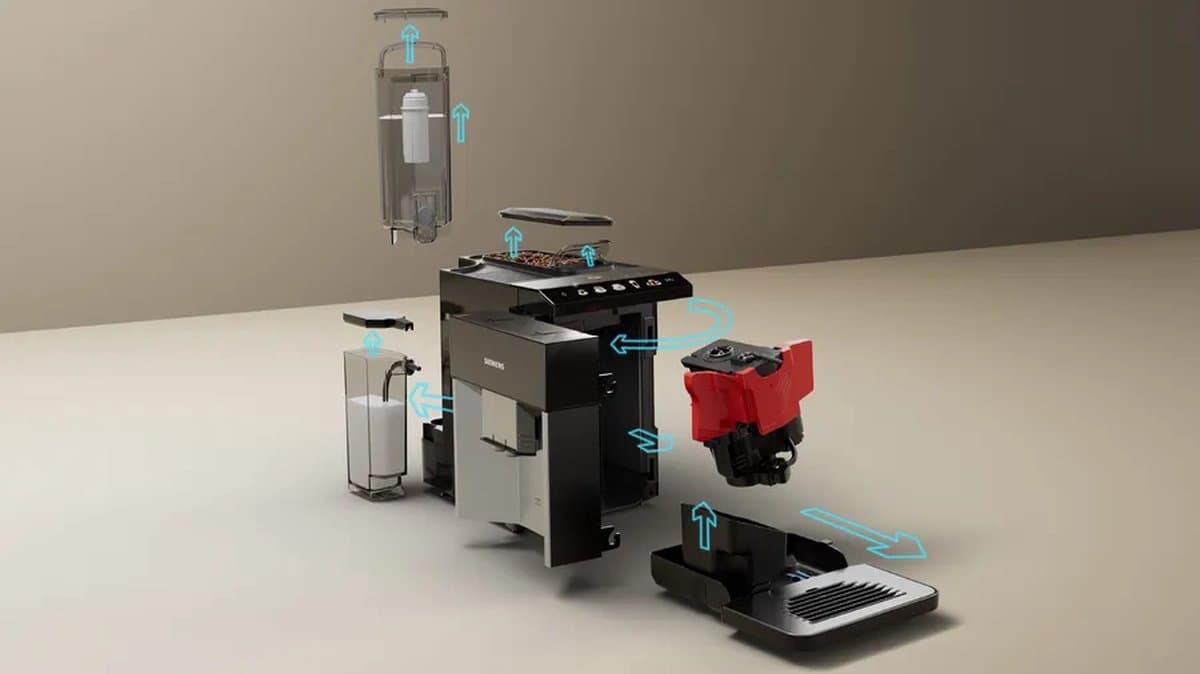 Siemens EQ500 TQ513R01 - Volautomatische espressomachine - Licht zilver thumbnail 2