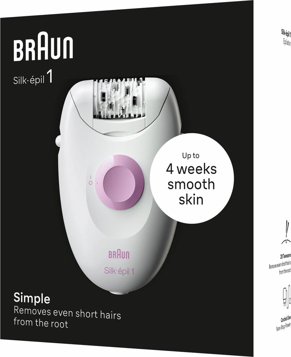Braun Silk Epil 1 Epilator Transparant thumbnail 6