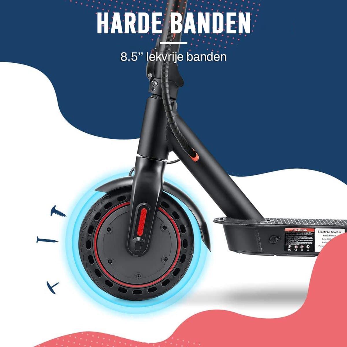 UrbMob F9 Elektrische Step – 350W, 25 km/u, Lekvrije Banden thumbnail 5