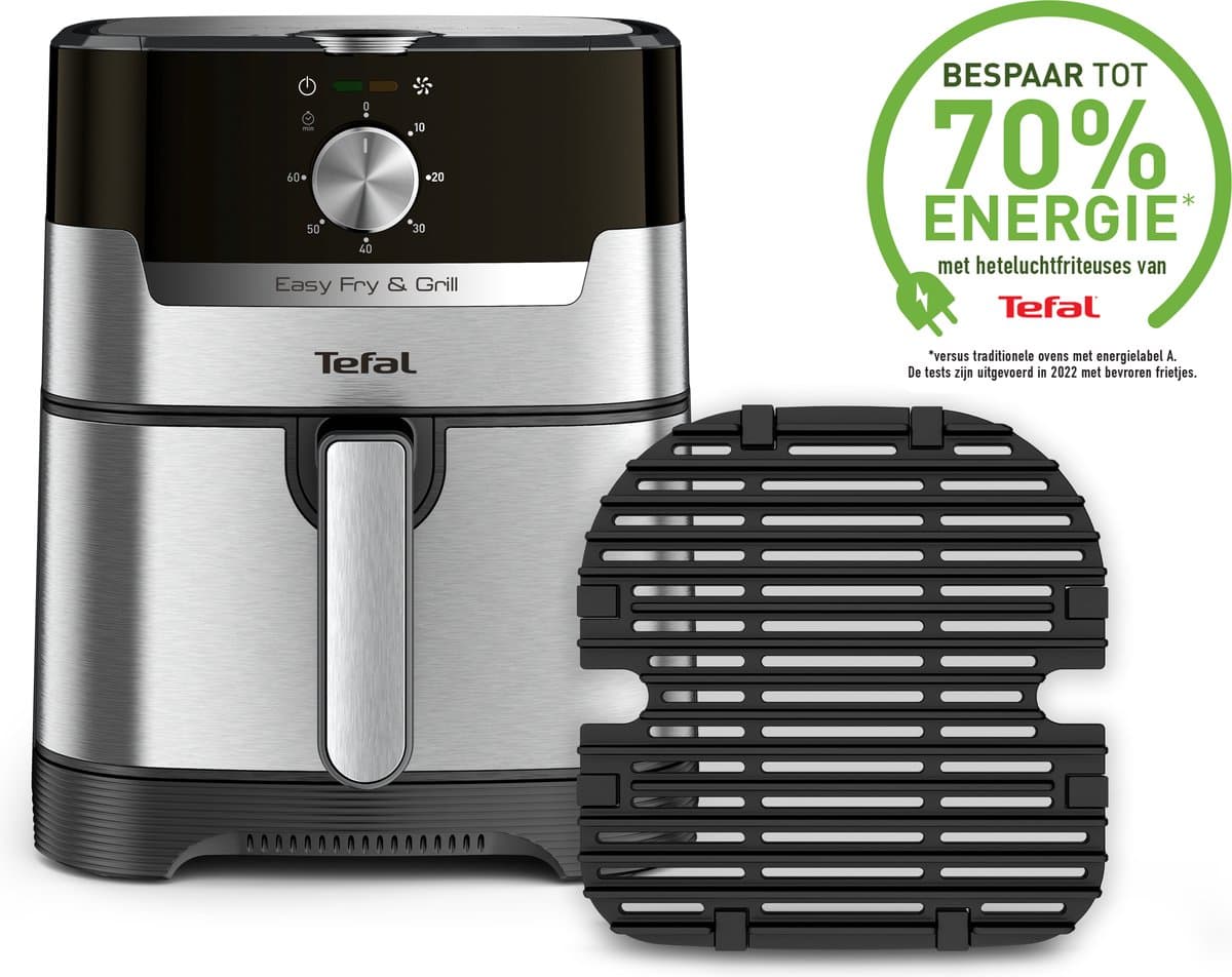 Tefal Easy Fry & Grill 2-in-1 EY501D - Heteluchtfriteuse - Grill - XL - afbeelding 1