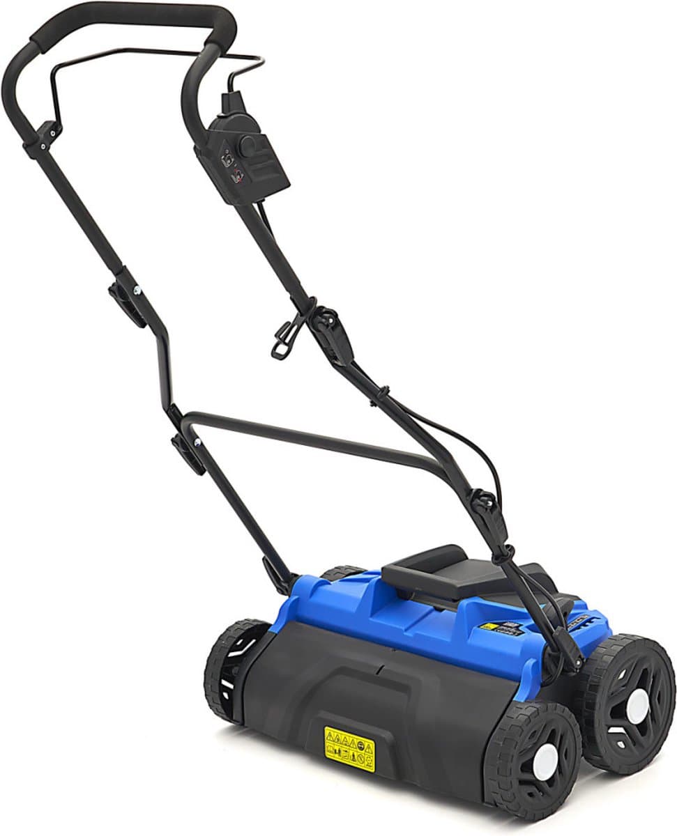 1500W Verticuteermachine 360 mm inclusief Raker Verticuteerdiepte 3mm, 6mm, 9mm, 10mm en 12mm thumbnail 2