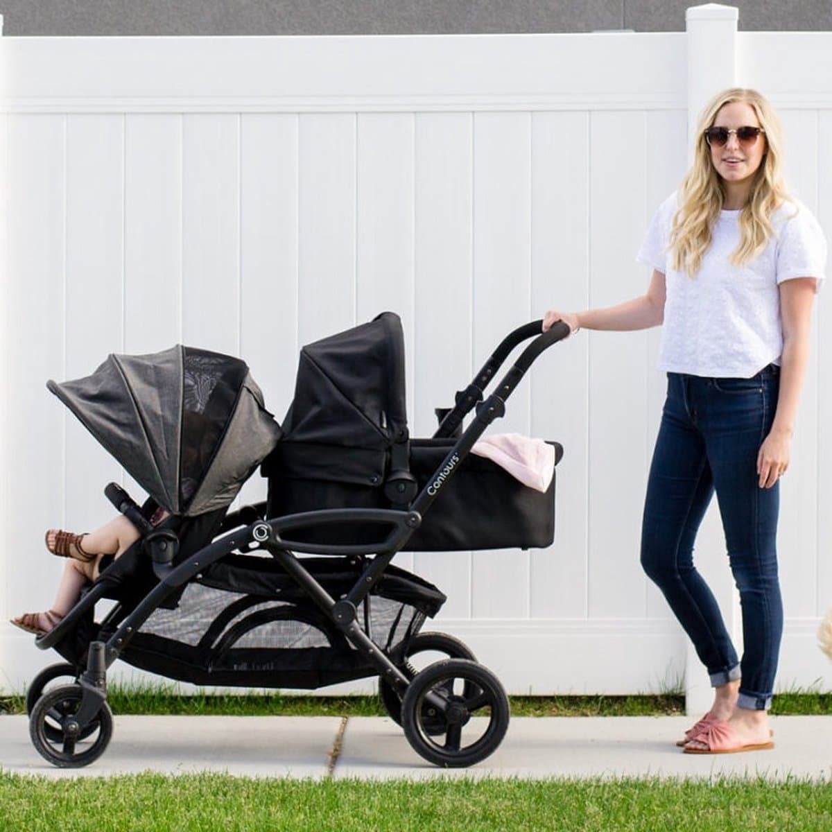 Contours Bassinet Zwart Reiswieg voor Contours Duowagen ZY016-BLK1 thumbnail 3