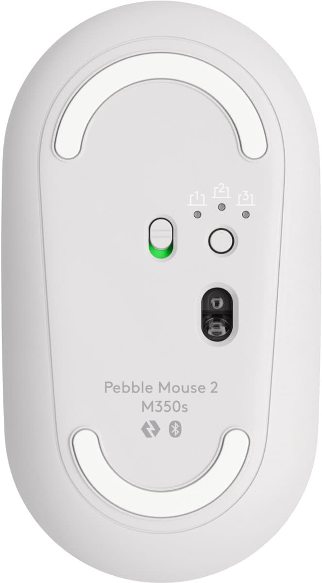 Logitech Pebble 2 M350s - Draadloze Muis - Bluetooth - 4000 dpi - Off White thumbnail 5