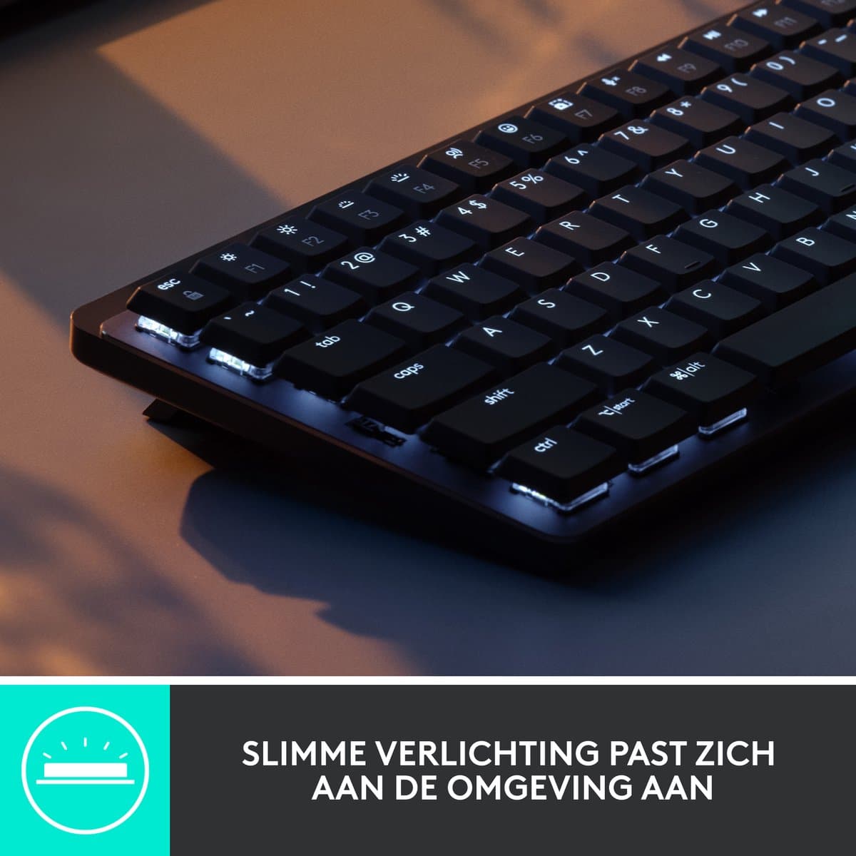 Logitech MX Mechanical Mini - Toetsenbord - QWERTY ISO - Grijs thumbnail 4
