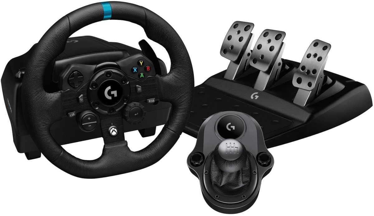 Logitech G G923 SE Zwart USB 2.0 Stuur + pedalen + joystick Xbox, Xbox One, Xbox Series S, Xbox Series X thumbnail 2