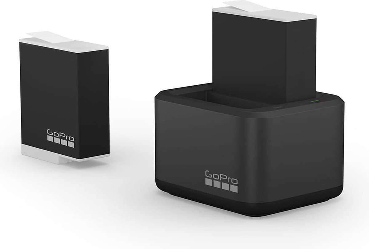 GoPro Enduro - Dual Battery Charger + Accu 2-Pack - 1720 mAh - Voor HERO9/10/11/12 Black - Zwart thumbnail 3