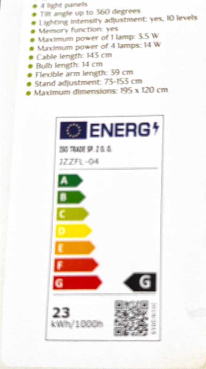 Izoxis Tekentafel Lamp - Energiezuinig LED-licht - Verstelbaar en Praktisch thumbnail 2