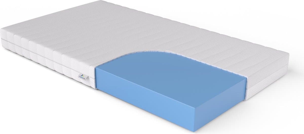 Matras Bamboo 140x200 - Hr koudschuim - 20cm dik - Afneembare tijk wasbaar - Hotel kwaliteit - 140 x 200 cm Koudschuim