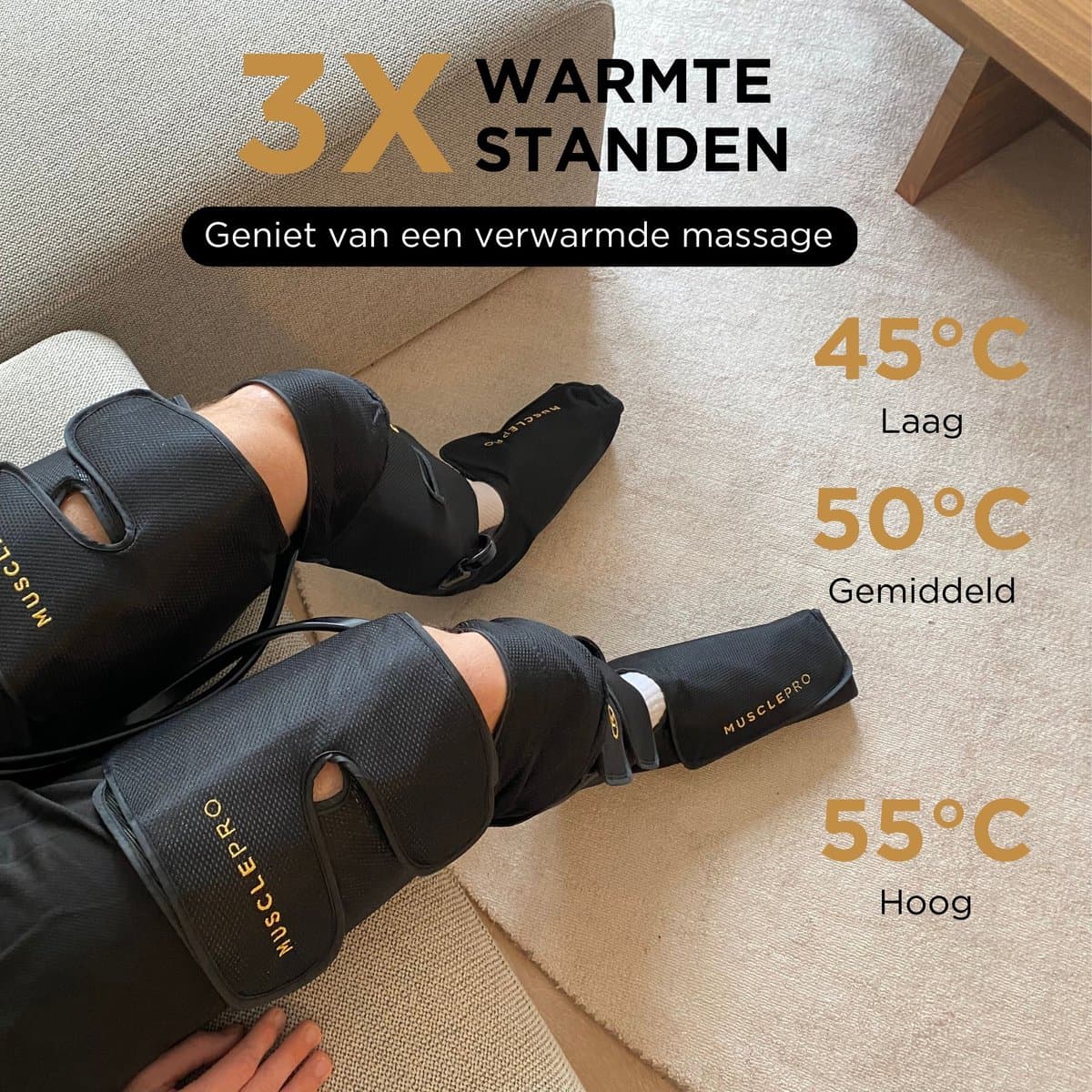 Recovery Boots - Professioneel Beenmassage & Voetmassage apparaat voor Bloedcirculatie - Sport Gym Fitness - Compressie massage - Voet Massage Vermoeide Benen Shiatsu Luchtcompressie Bloedsomloop lymfedrainageapparaat Oedeem thumbnail 2