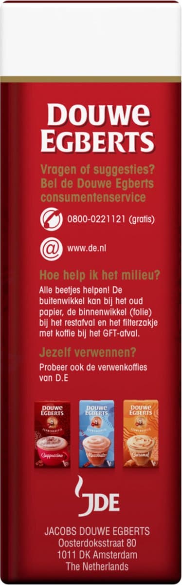 Douwe Egberts snelfiltermaling - Aroma Rood - 250 gram thumbnail 5