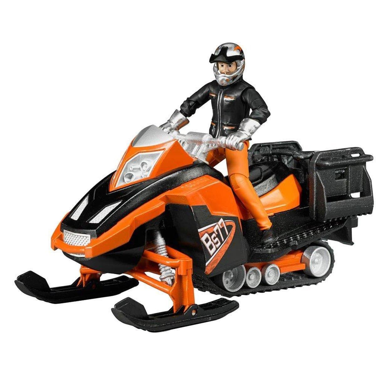 Bruder bworld Sneeuwscooter met bestuurder en accessoires thumbnail 7