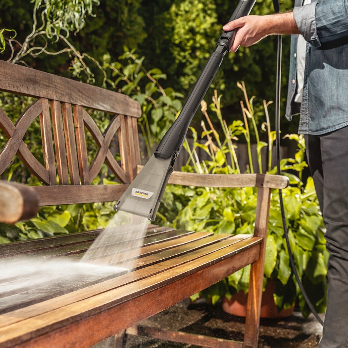 Kärcher K 7 Premium Power Flex Home eco!Booster set Hogedrukreiniger - Incl. T 7 Plus Terrasreiniger & eco!Booster - Slanghaspel - PremiumFlex hogedrukslang - 180 bar - 600 l/u - 60 m²/u thumbnail 5