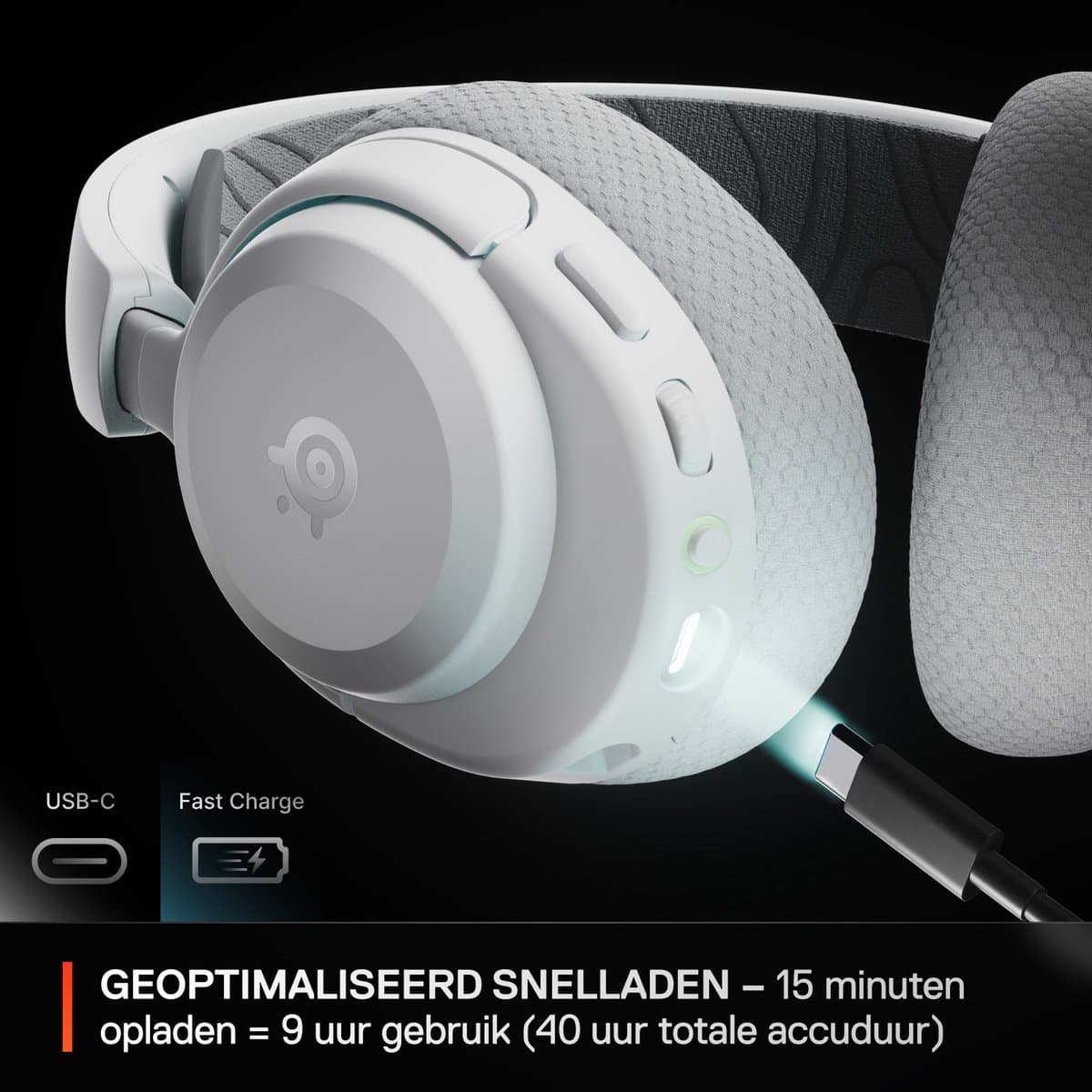 SteelSeries Arctis Nova 3X Wireless - Draadloze Gaming Headset - Xbox, PC, Switch - Wit thumbnail 4