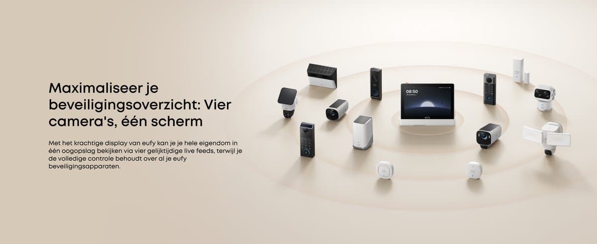 eufy Security SoloCam S340 + HomeBase 3 + E10 display bundel thumbnail 7
