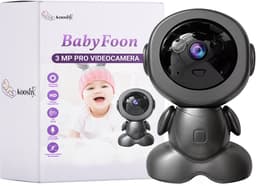Productfoto van Kooshy 3MP Pro wifi-babycamera met app