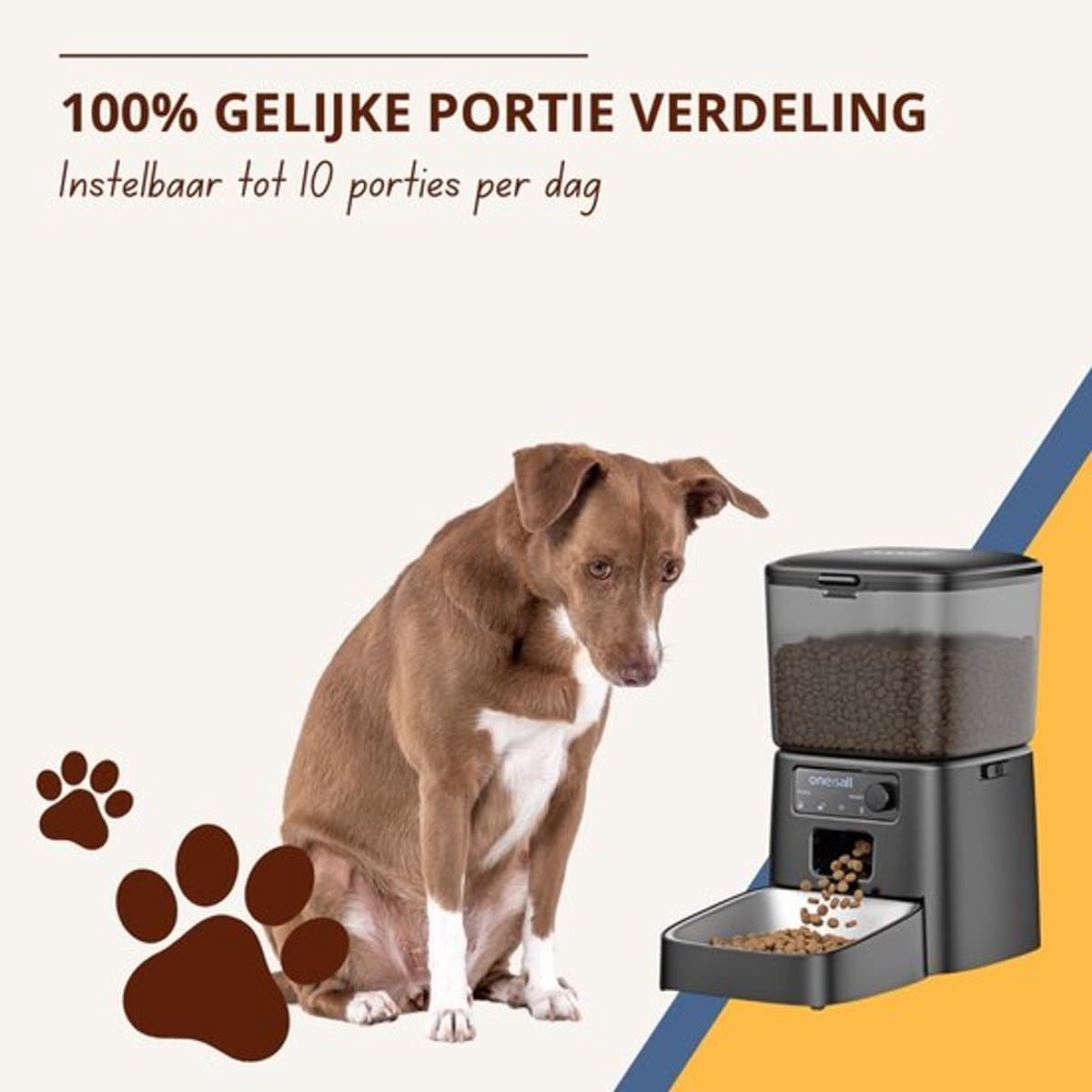 Oneisall Automatische Voerbak - PFD-001 - Voerbakken - Zwart - Voerautomaat dispenser - Kat en hond thumbnail 4