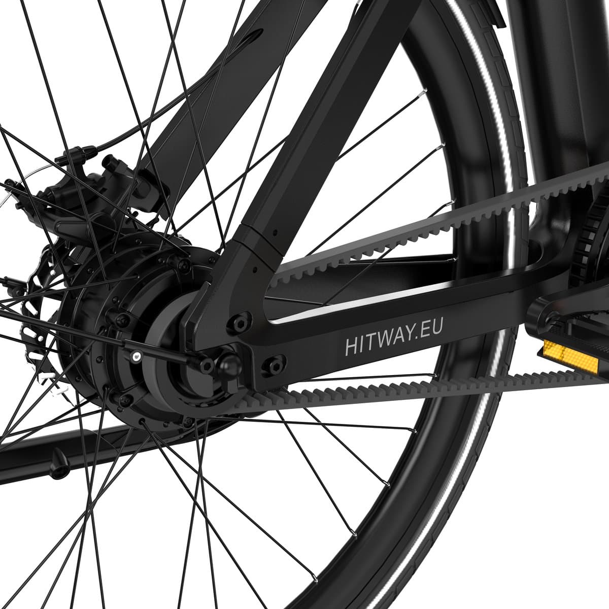Hitway&Joieem Elektrische Fiets X - Trendy 27.5Inch City Commuter EBike met Afneembare 36V 9.6Ah Lithium Batterij - Intelligente elektrische stadsfiets - APP&NFC - IP54 Waterdicht thumbnail 6
