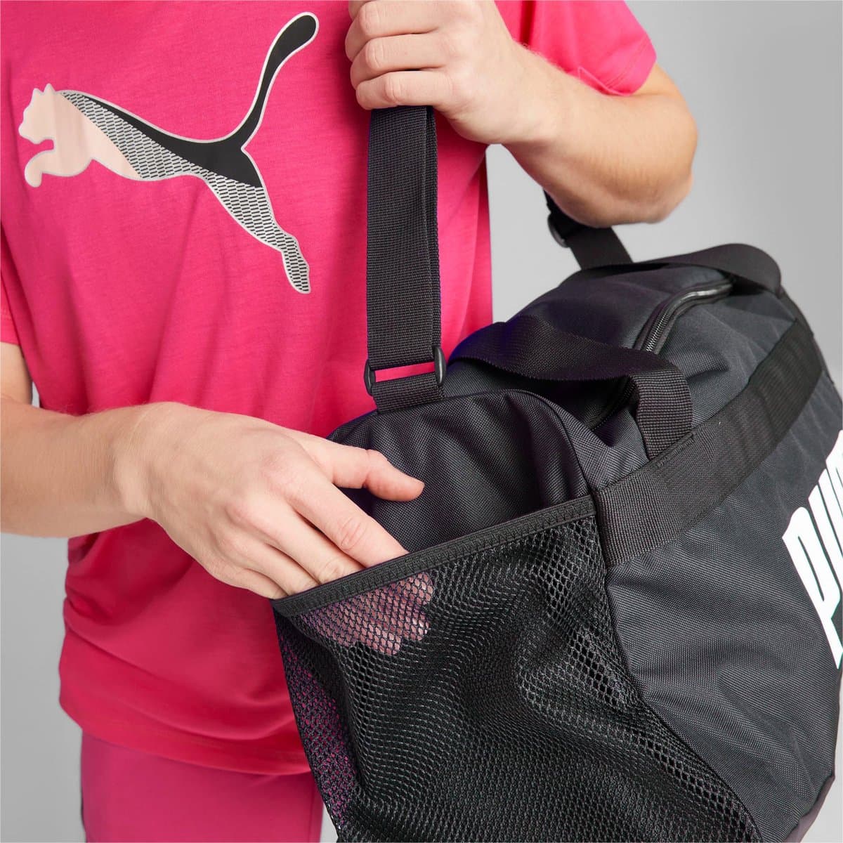PUMA PUMA Challenger Duffel Bag S Unisex Sporttas - Puma Black thumbnail 3