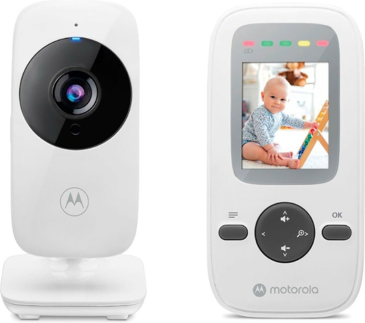 Motorola Nursery Babyfoon met Camera - Baby Monitor VM481 - Baby Camera met – 2,0‑Inch Kleurenscherm – Infrarood Nachtzicht – Digitale Zoom – LED Geluidsindicator – FHSS Connectie - 300M Bereik thumbnail 2