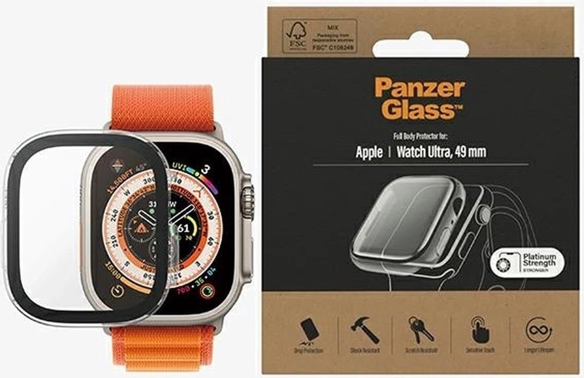 Panzerglass Fullbody Apple Watch - Ultra 49 mm - Transparant thumbnail 8