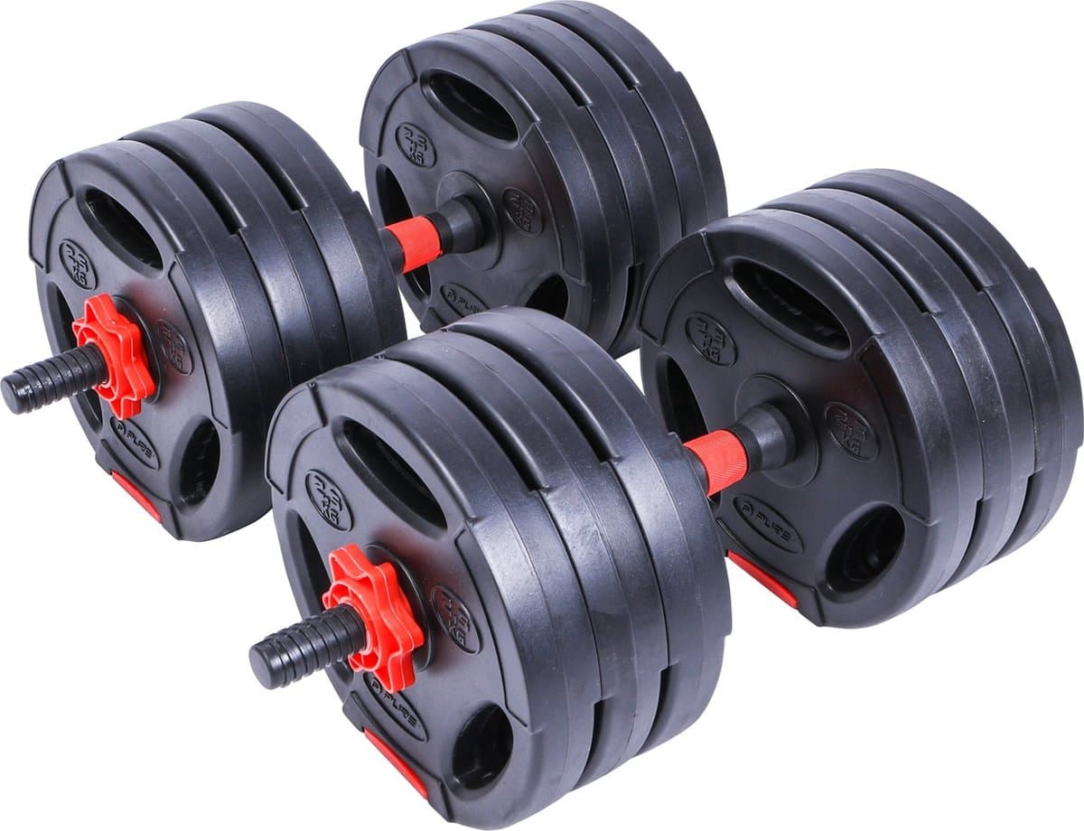 Pure2Improve - Halterset - Dumbbell set - 2 in 1 - Verstelbaar - 30 kg thumbnail 3