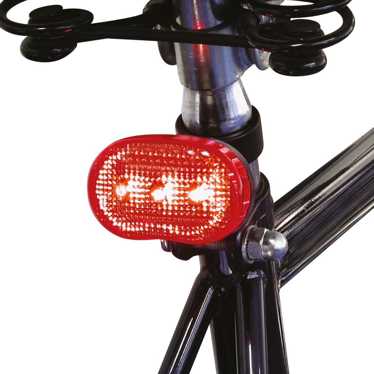 Dresco Achterlicht Fiets 3 Led's | Fietsverlichting led | Achterlicht met Batterij en Knipperlicht thumbnail 3