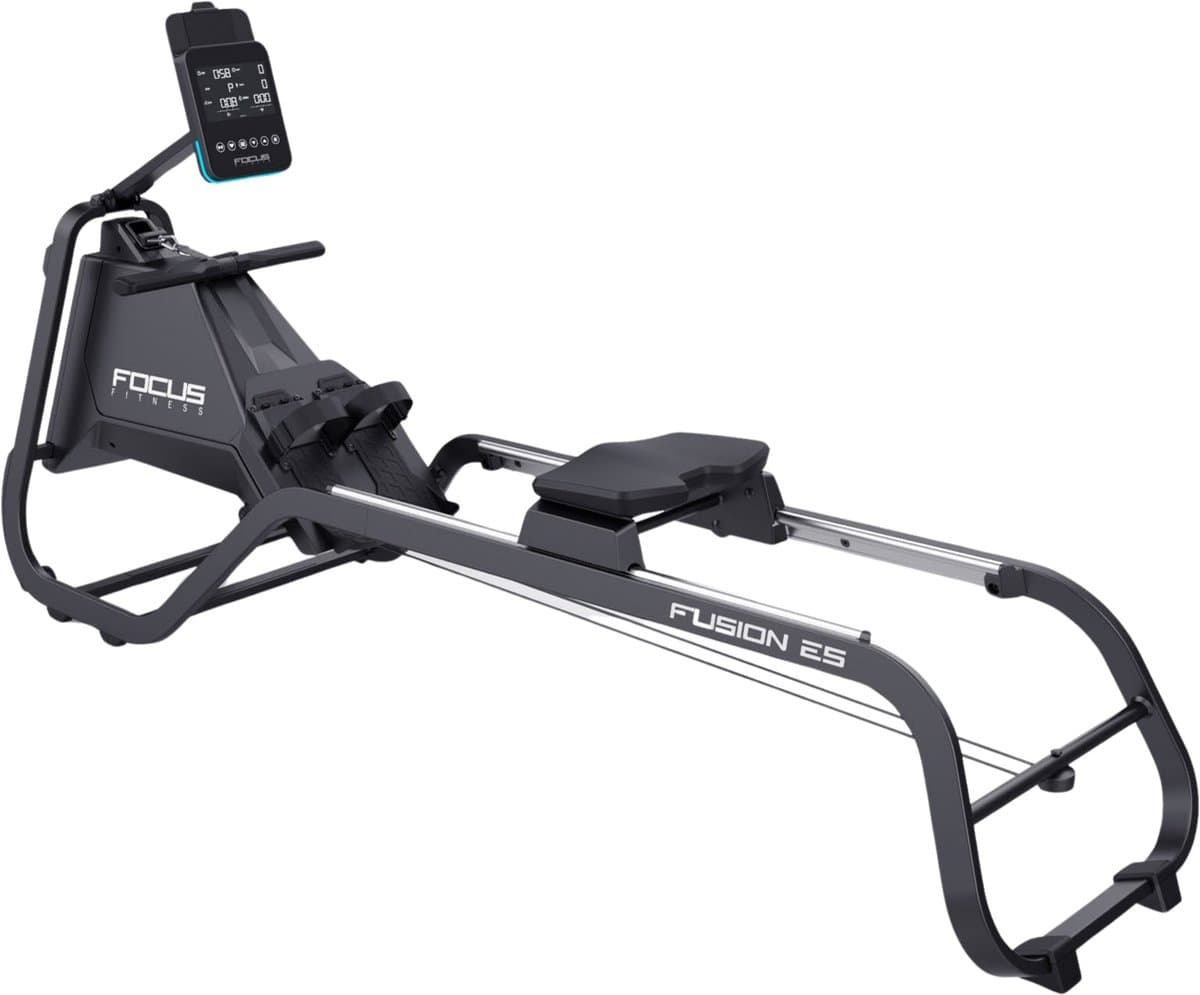 Focus Fitness Fusion E5 – Roeitrainer – Magnetisch – 5 niveaus – Rubberhout thumbnail 2